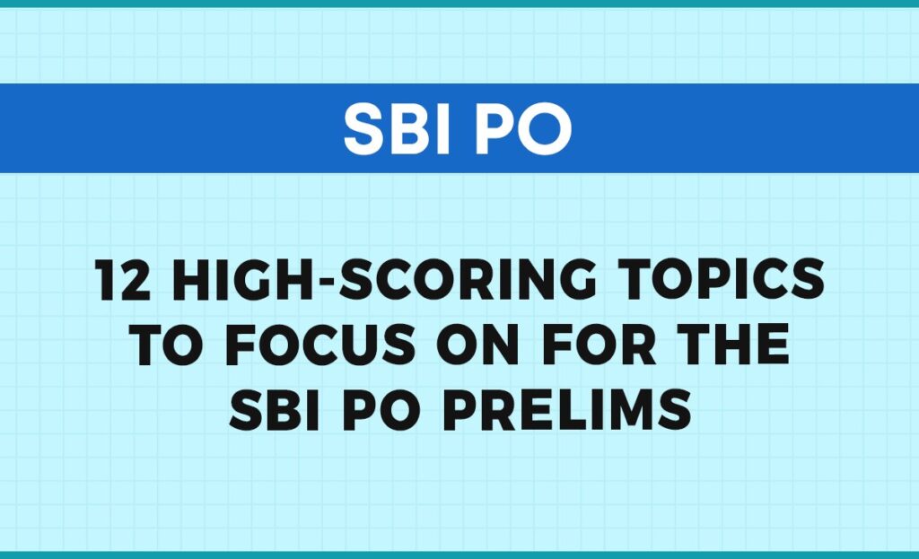 sbi po prelims topics