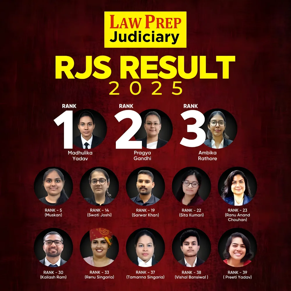Law Prep Judiciary RJS 2025 Toppers