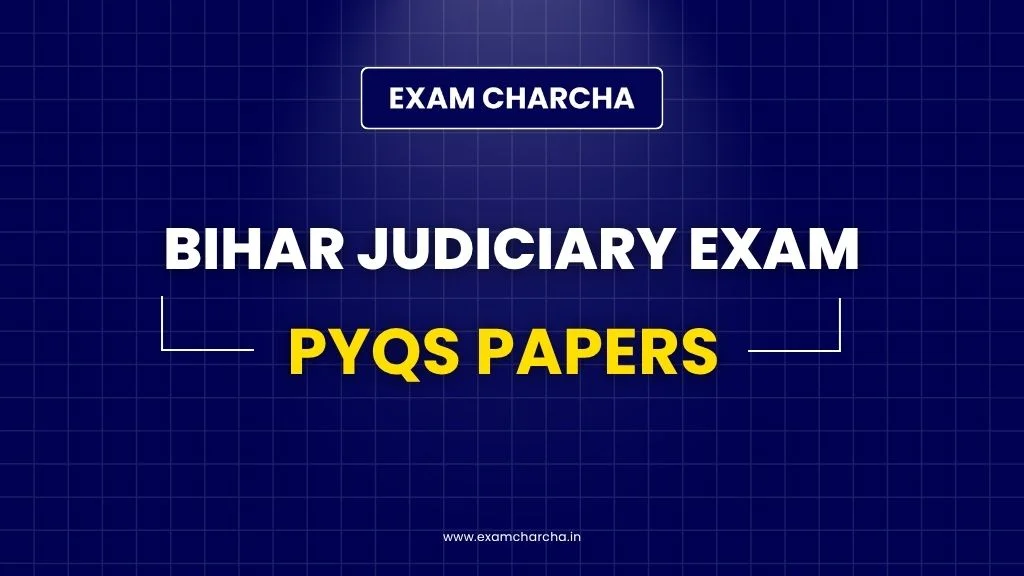 Bihar Judiciary PYQs papers