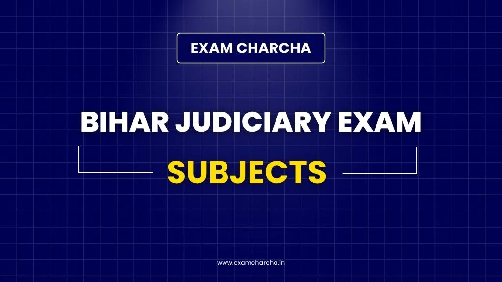 Bihar Judiciary Subjects