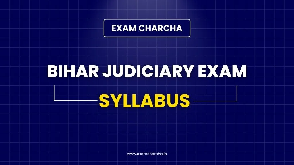 Bihar Judiciary Syllabus