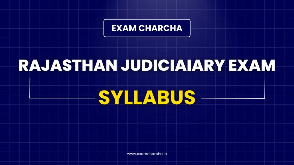 Rajasthan Judicial Service Syllabus
