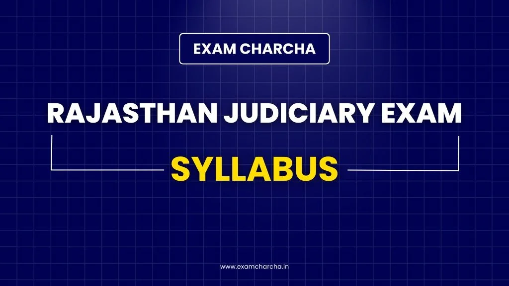 Rajasthan Judicial Service Syllabus