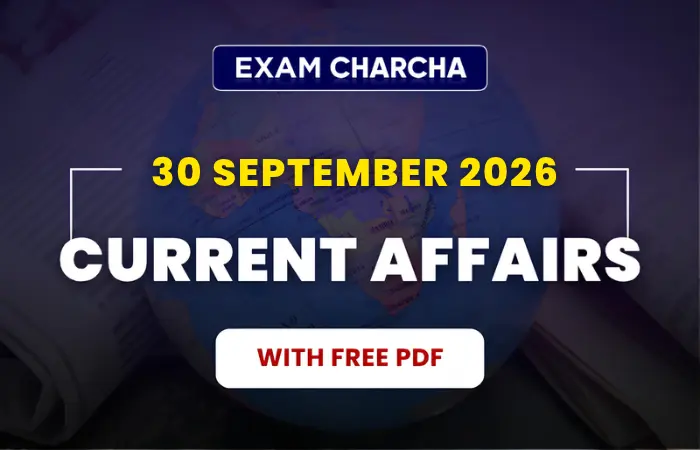 September 30 Current Affairs 2026